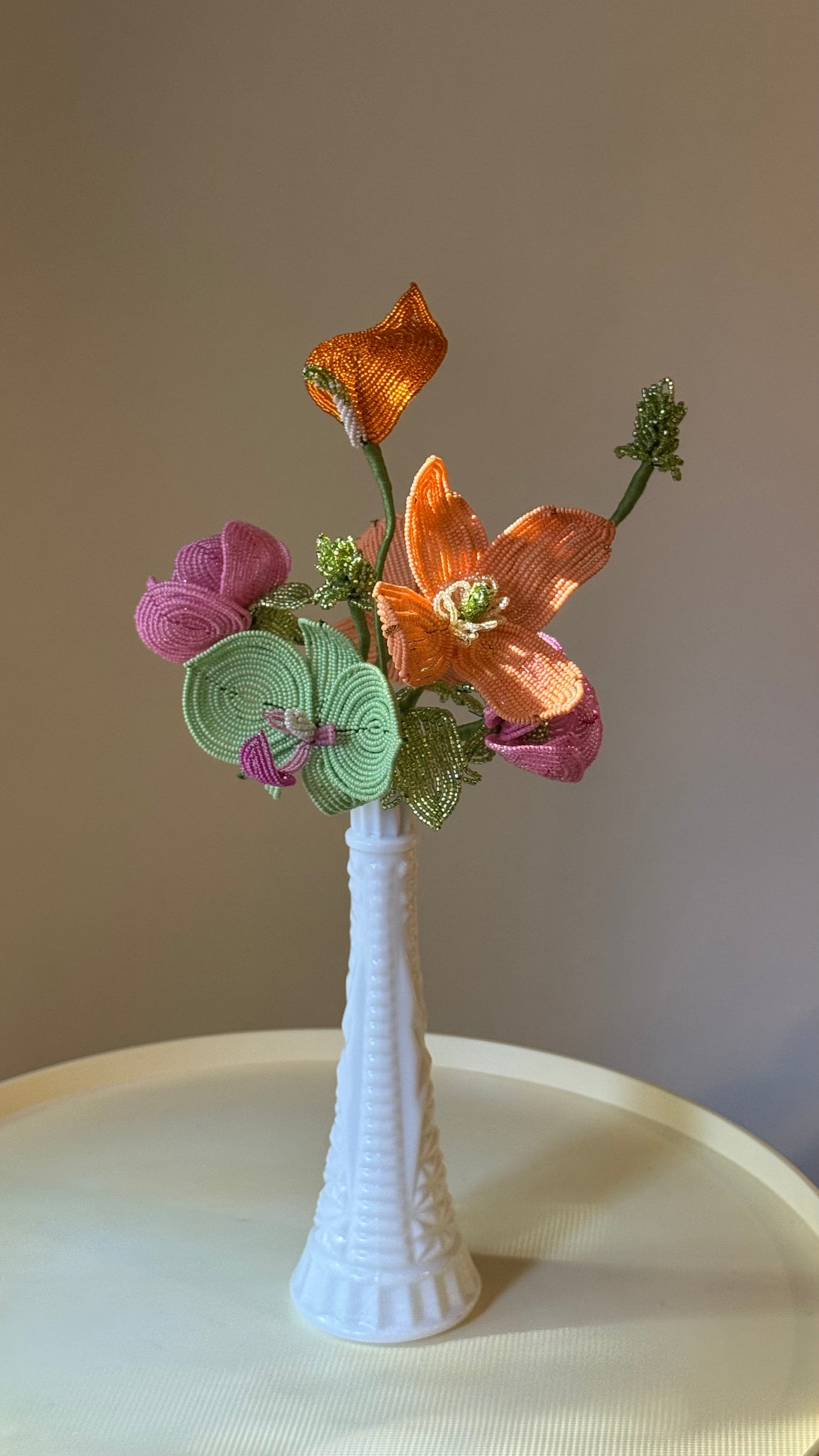 white milk glass vase