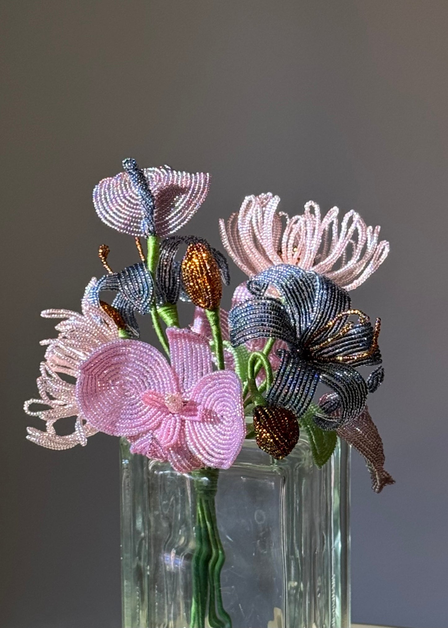 pink orchid bouquet