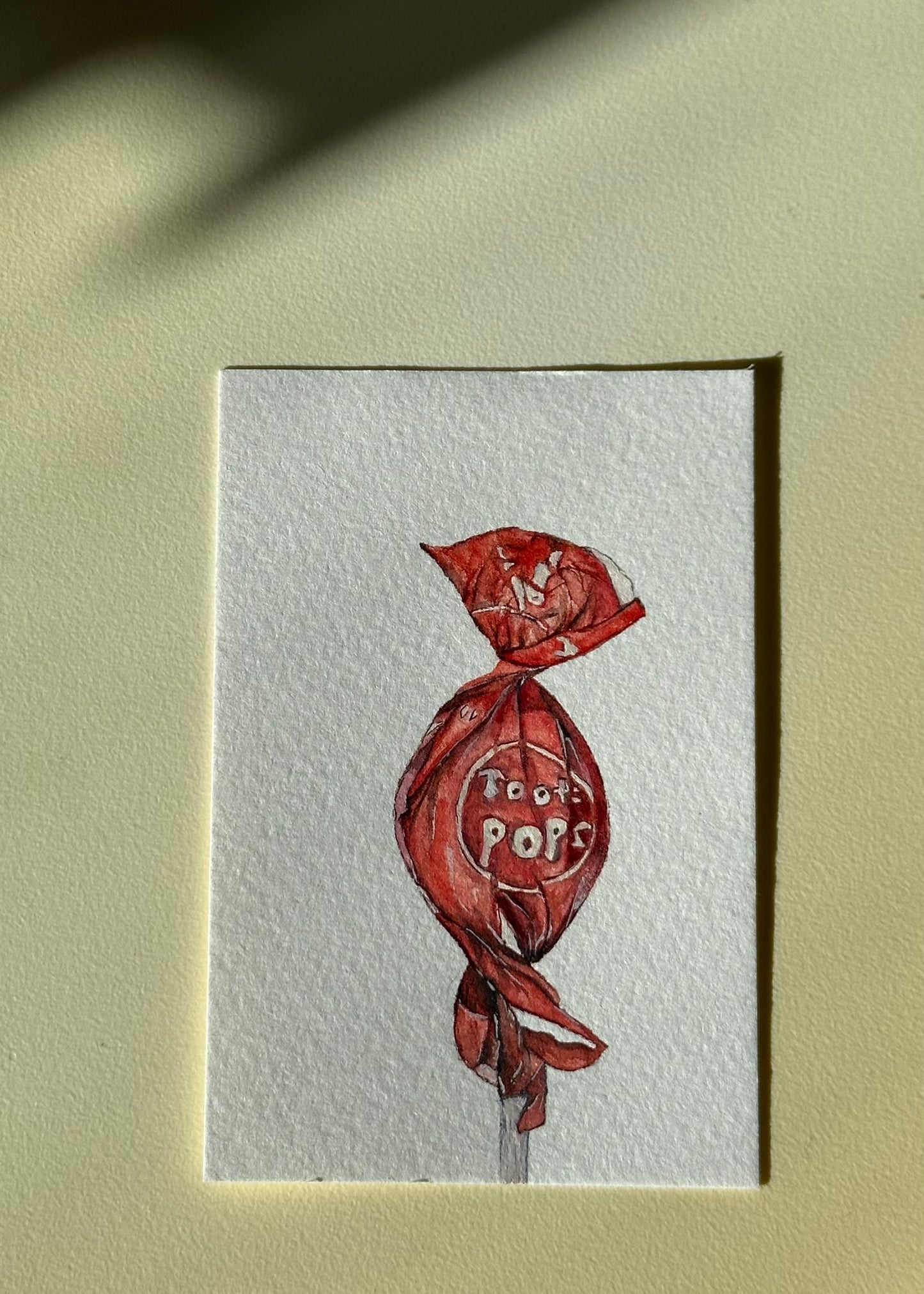 tootsie pop card