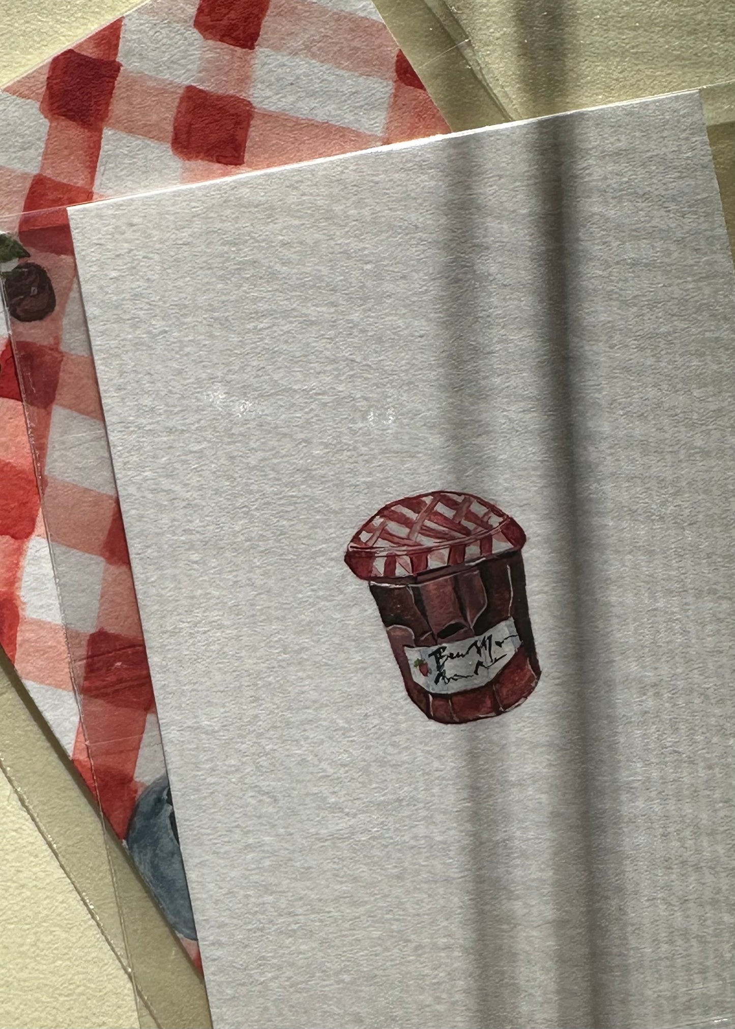 strawberry jelly card