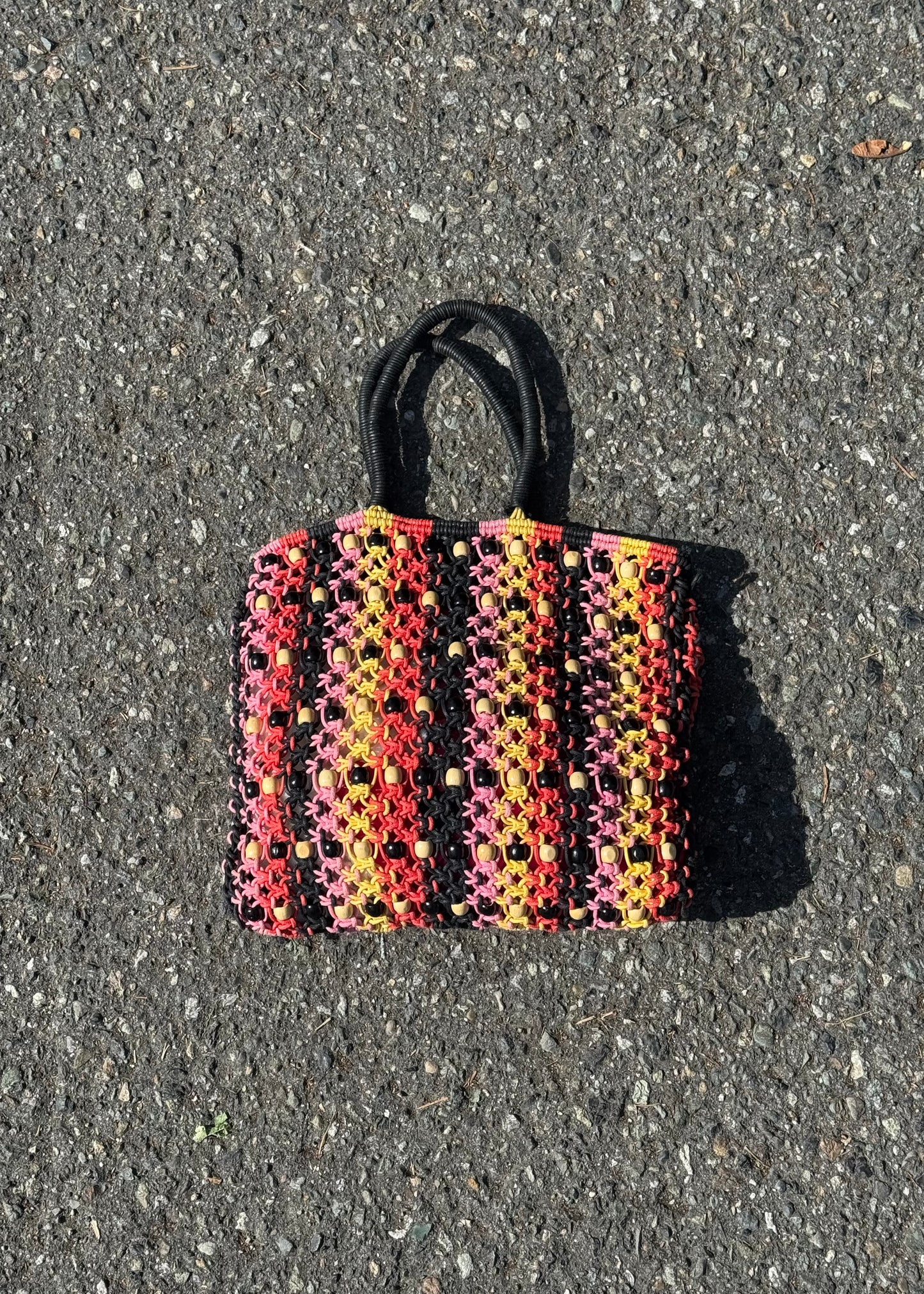 crocheted shoulder bag