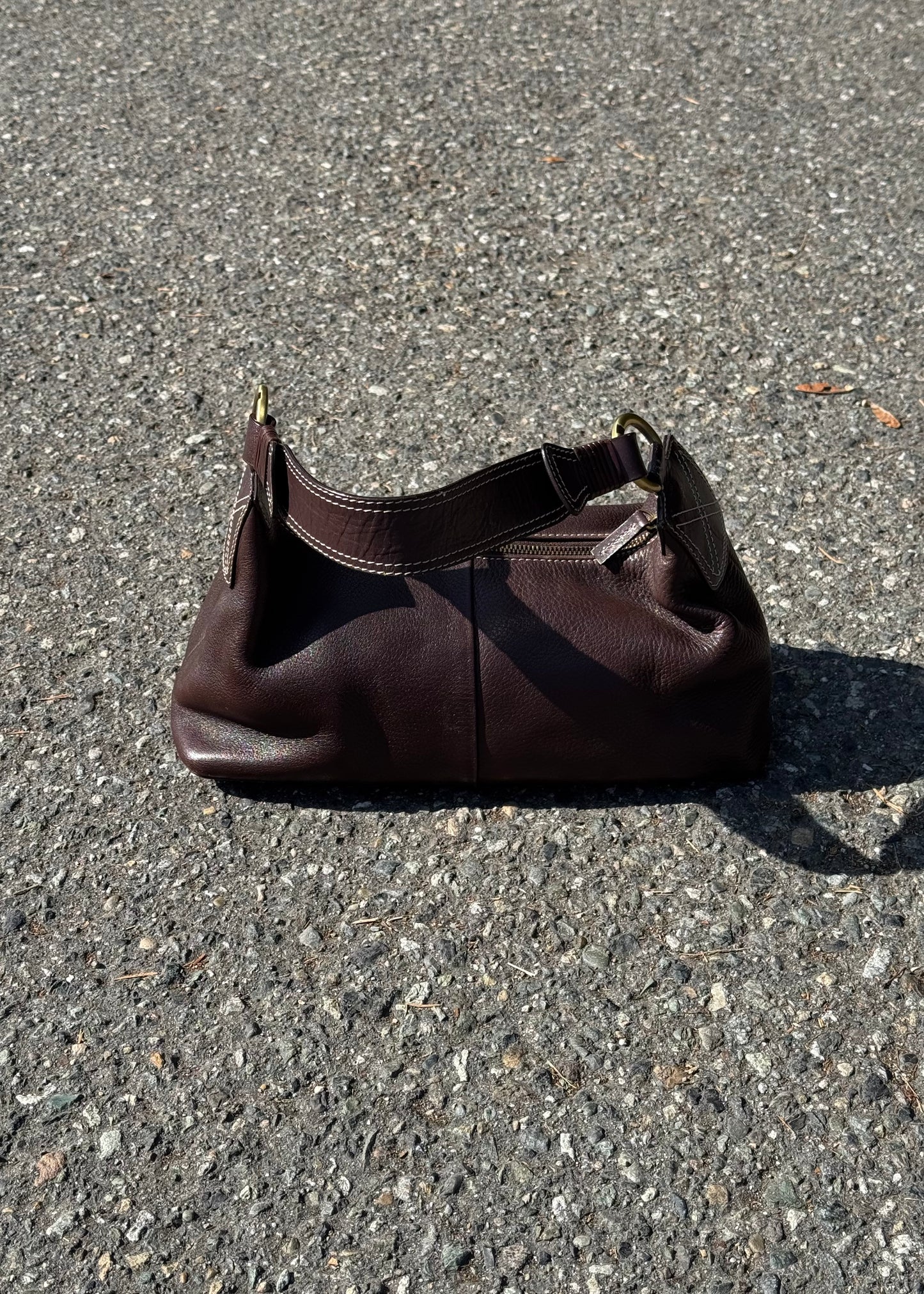brown shoulder bag