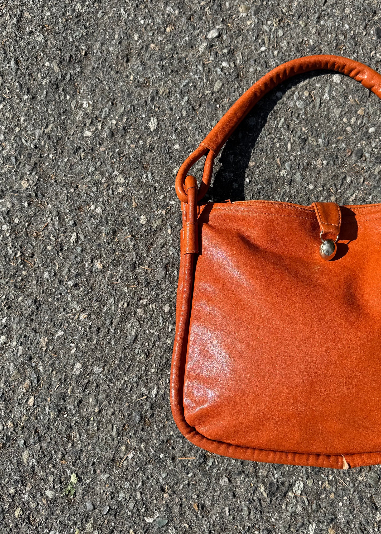 orange shoulder bag