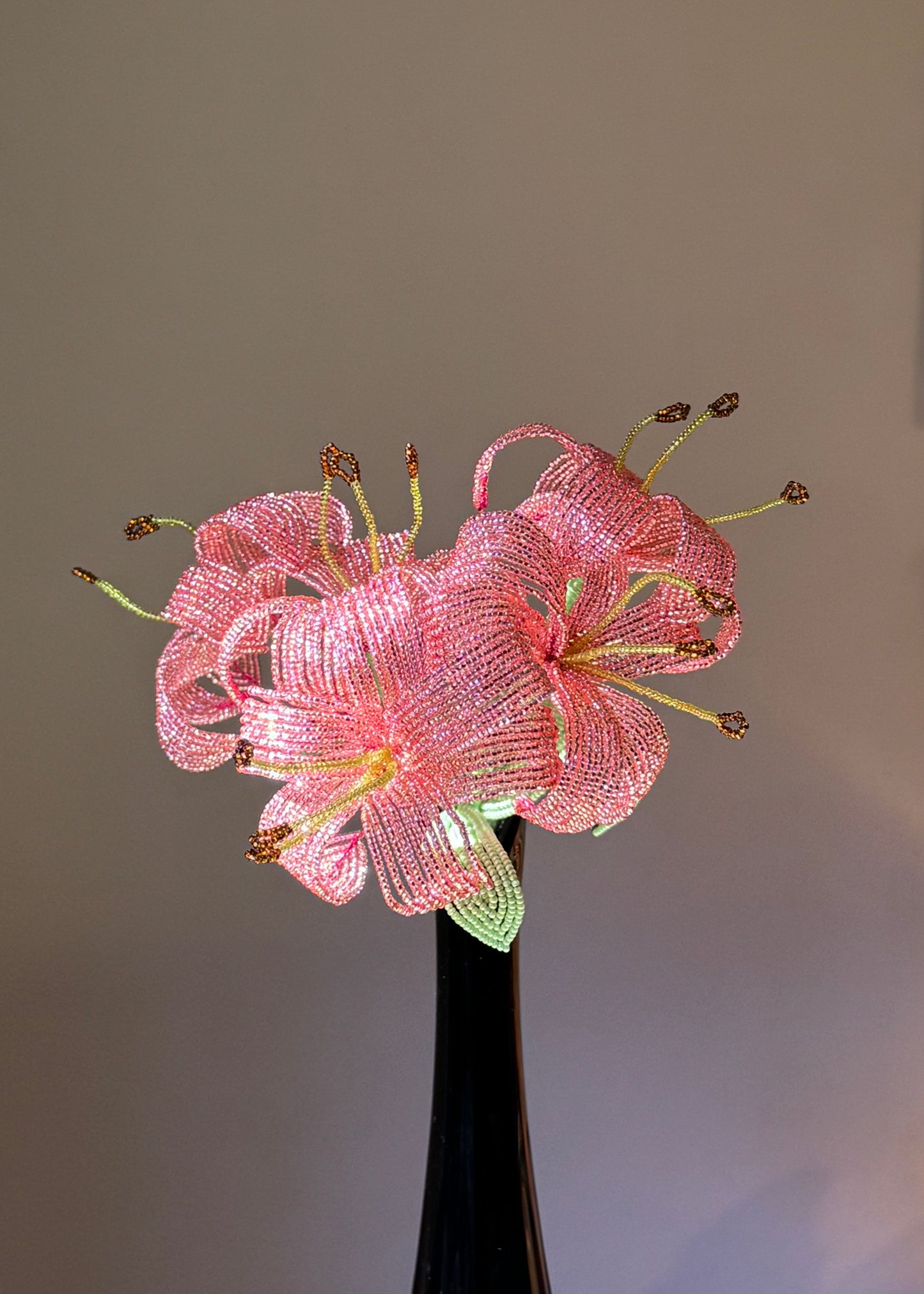 pink shimmer tiger lily bouquet (pre-order)