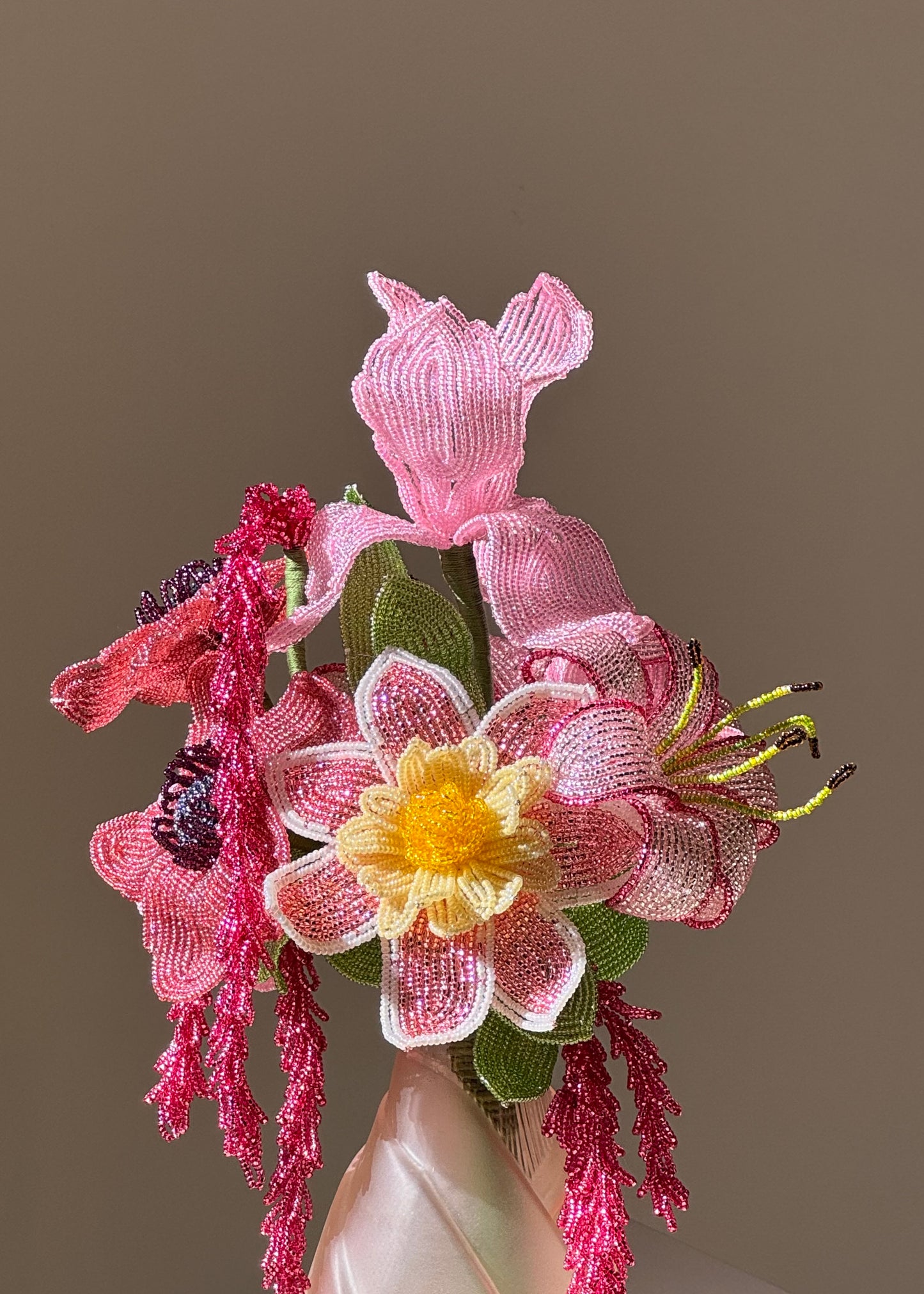 monochrome pink bouquet