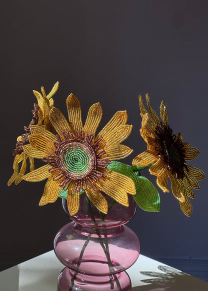 single sunflower stem