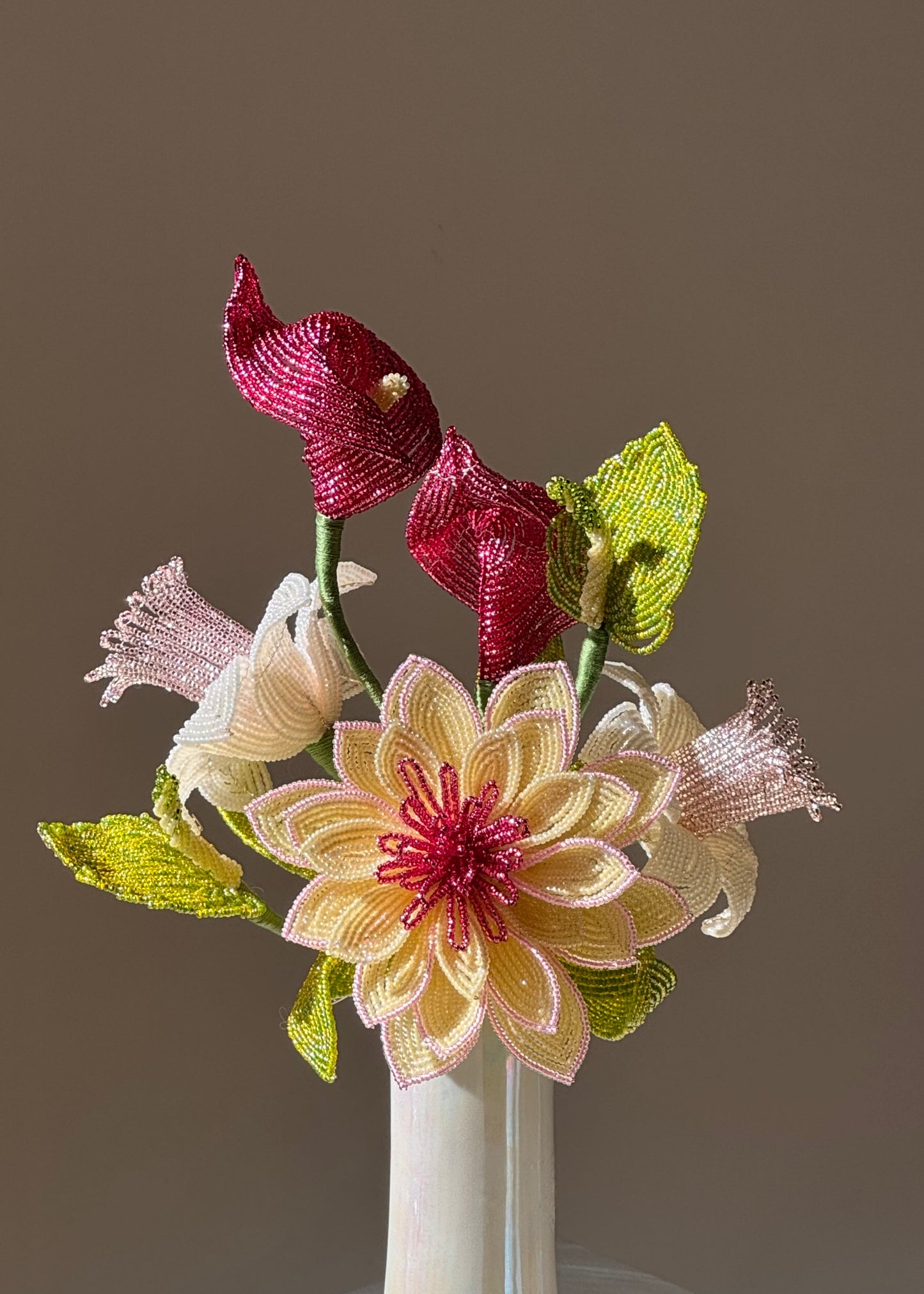 yellow dahlia bouquet