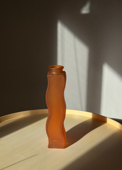 vintage orange ikea vase