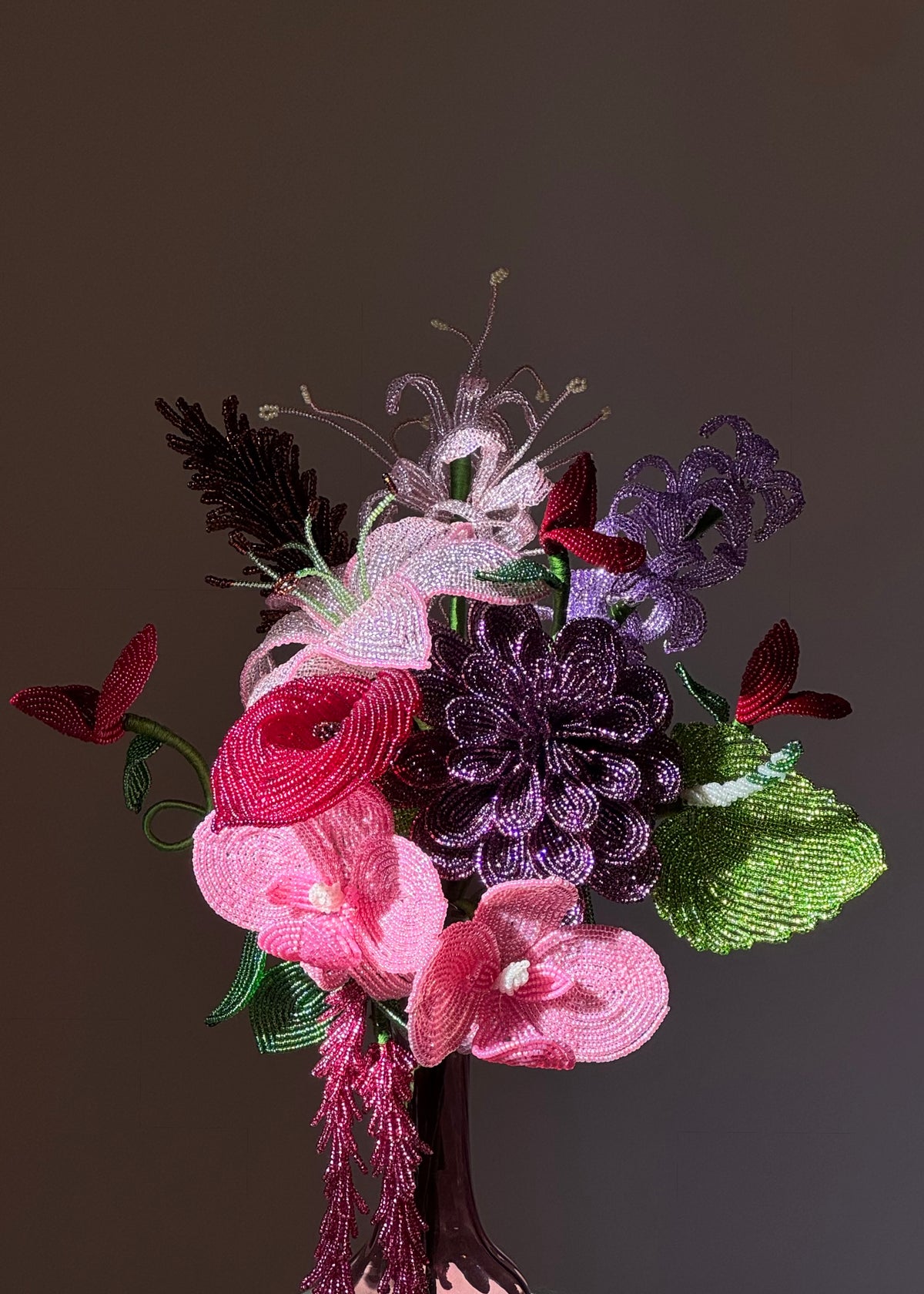 funky purple bouquet