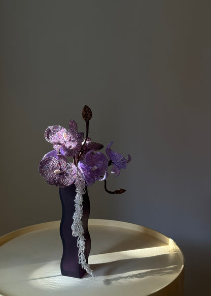 mixed purple orchid bouquet (pre-order)