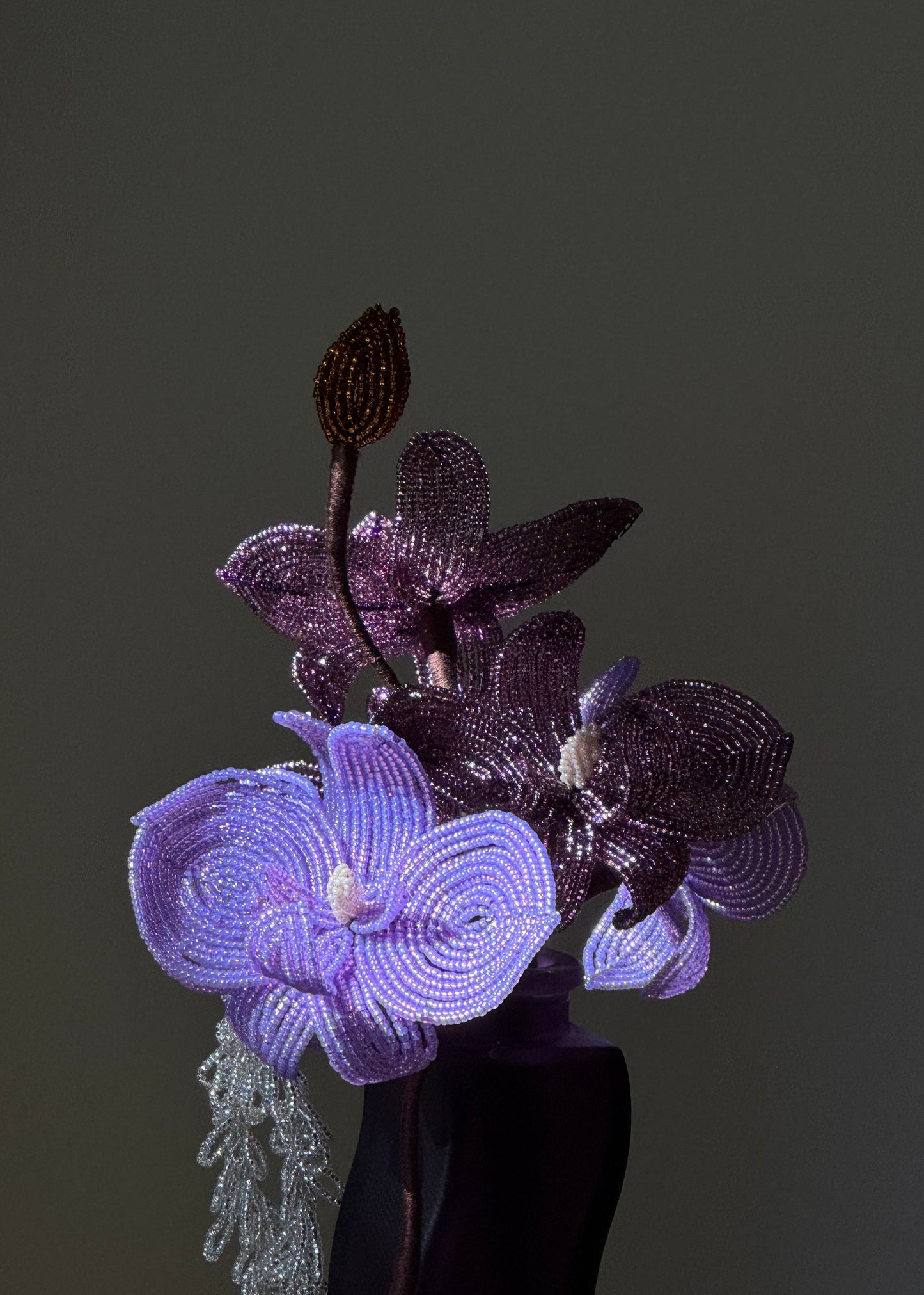 mixed purple orchid bouquet (pre-order)