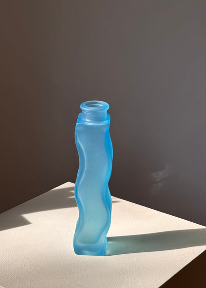 vintage blue IKEA vase
