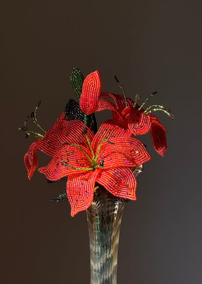 orange tiger lily trio