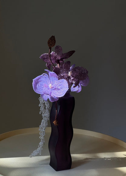 mixed purple orchid bouquet (pre-order)
