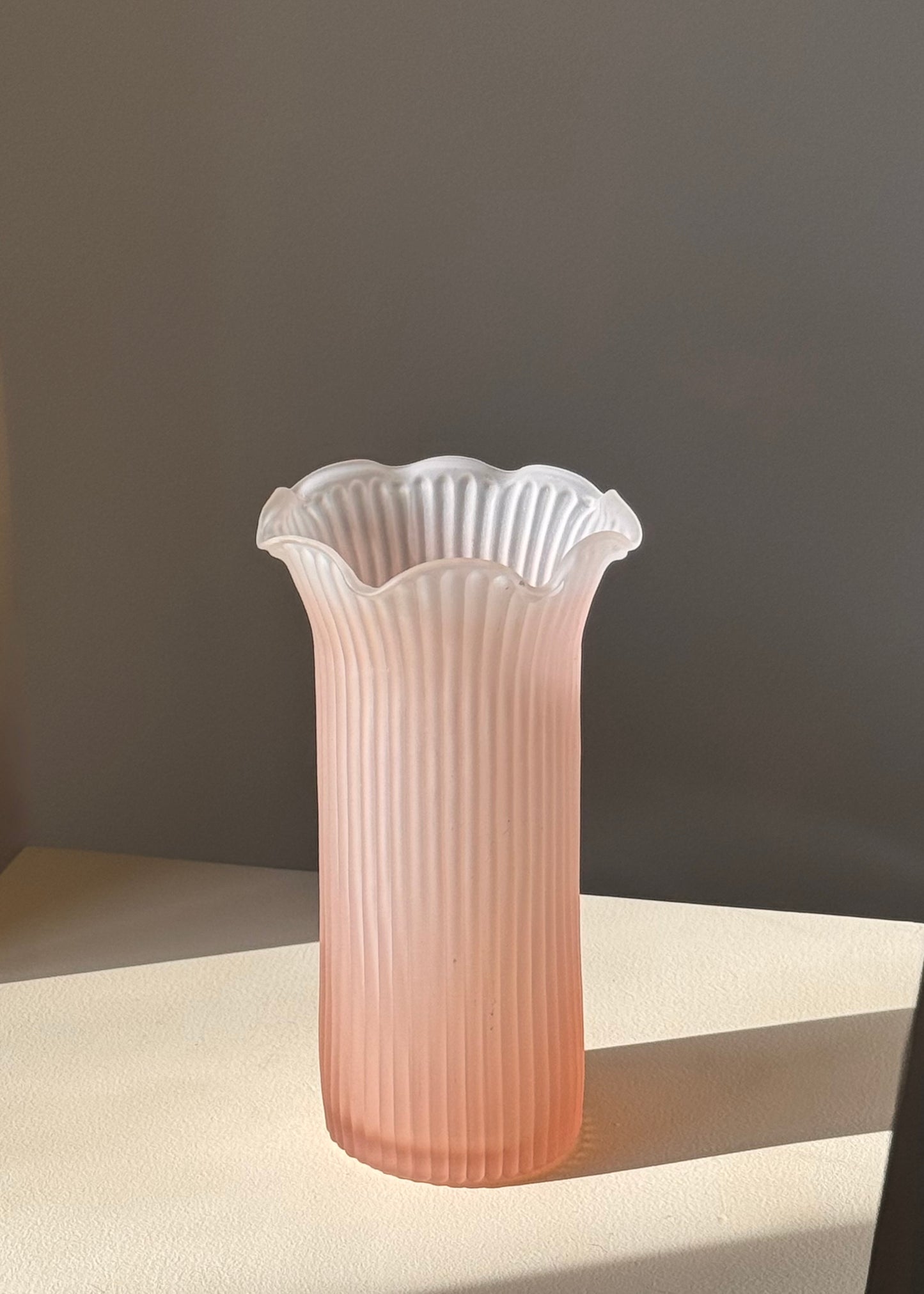 pink gradient vase