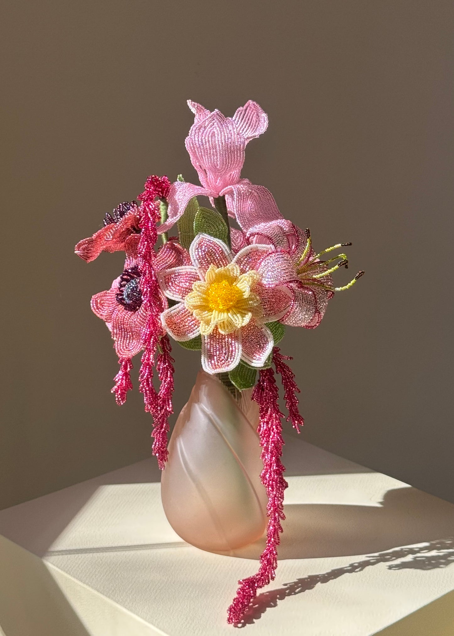 monochrome pink bouquet