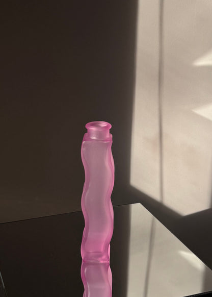 pink squiggle vase