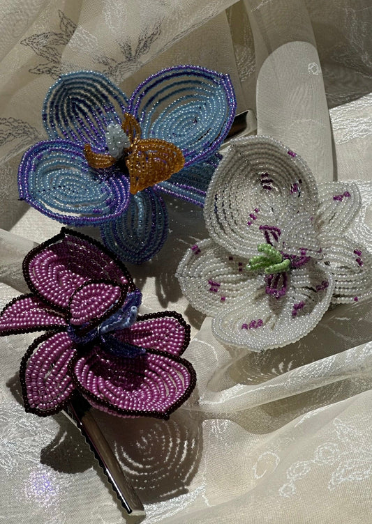 large orchid clip