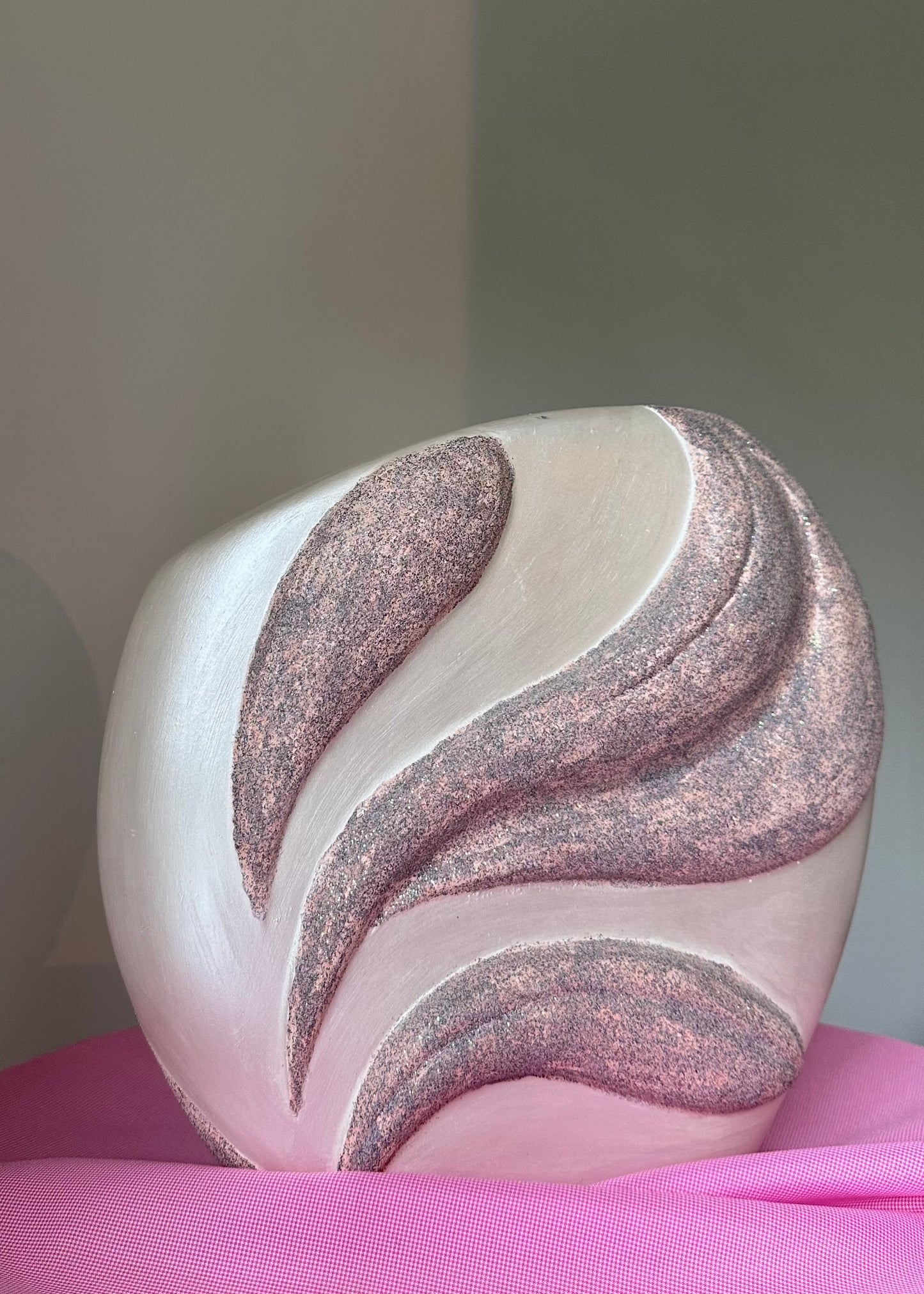 ceramic face vase