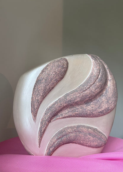 ceramic face vase