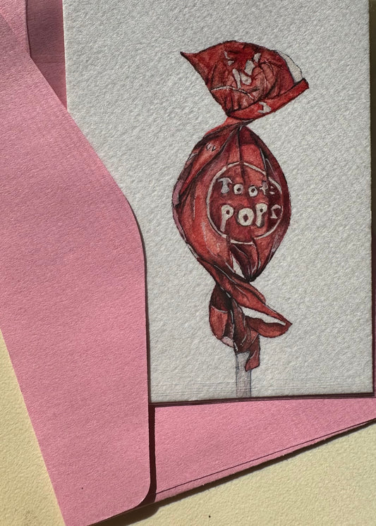 tootsie pop card