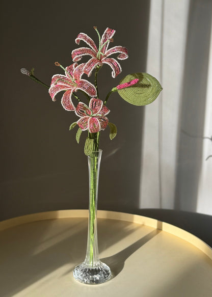 tiger lily arrangements metallic tiger lily bouquet (pre-order) – le métier