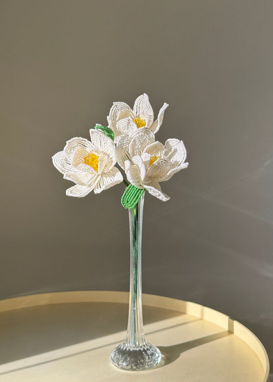 white Japanese peony trio