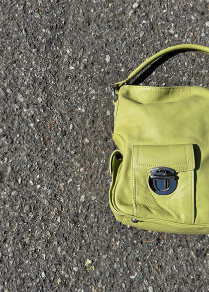 lime green shoulder bag