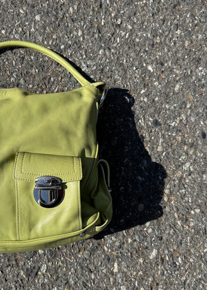 lime green shoulder bag