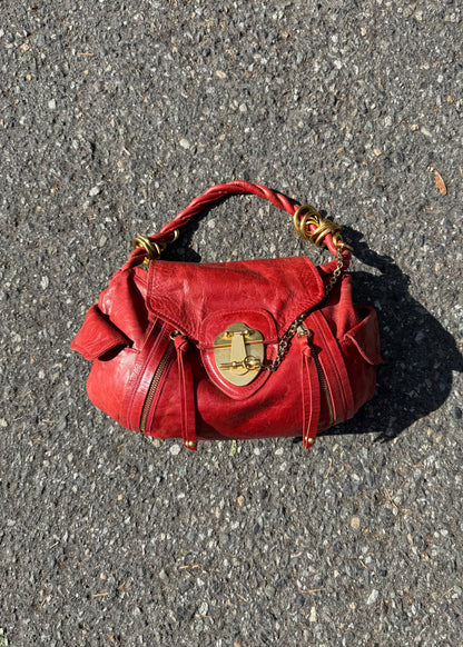 rough roses burnt orange bag