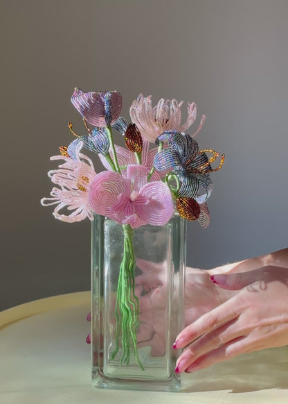 pink orchid bouquet