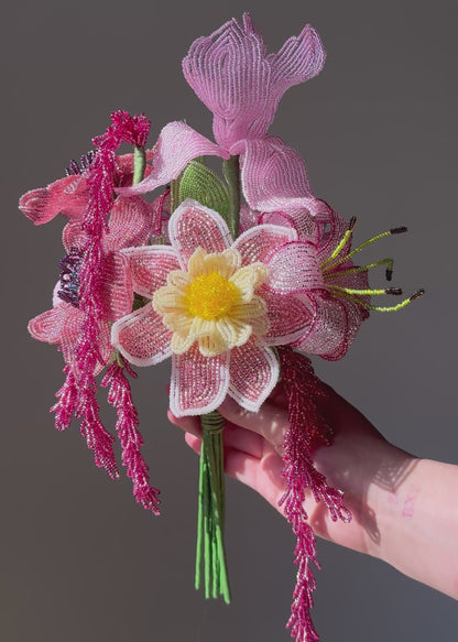 monochrome pink bouquet