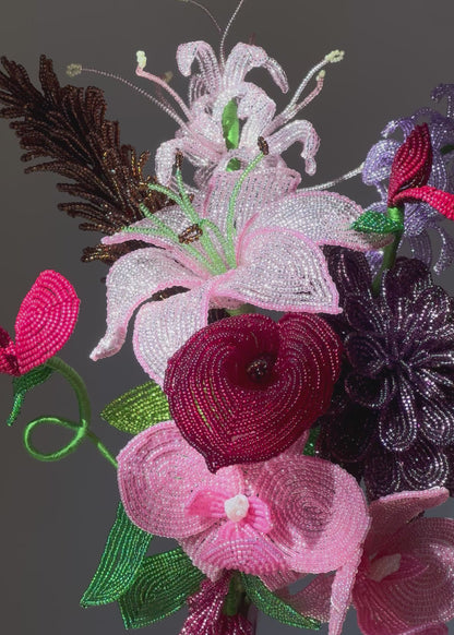 funky purple bouquet